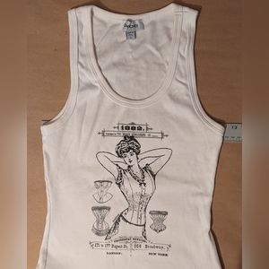 Vintage bebe Yummy Rib Tank - Size L